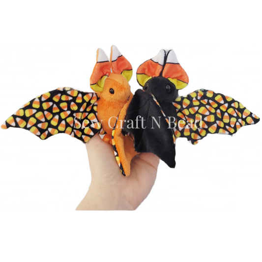 Candy Corn Bat Plush (READY TO SHIP)