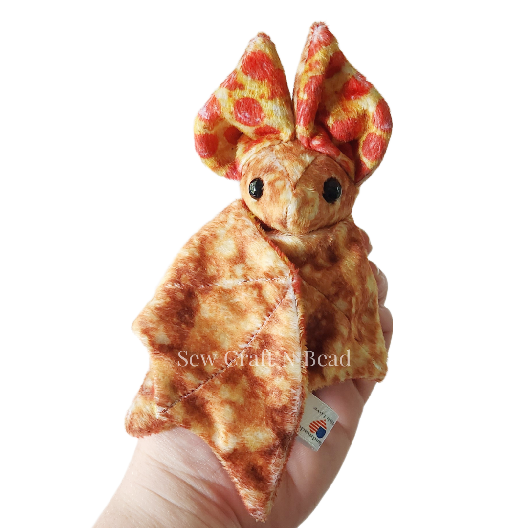 Pepperoni Pizza Bat Plush (READY TO SHIP)