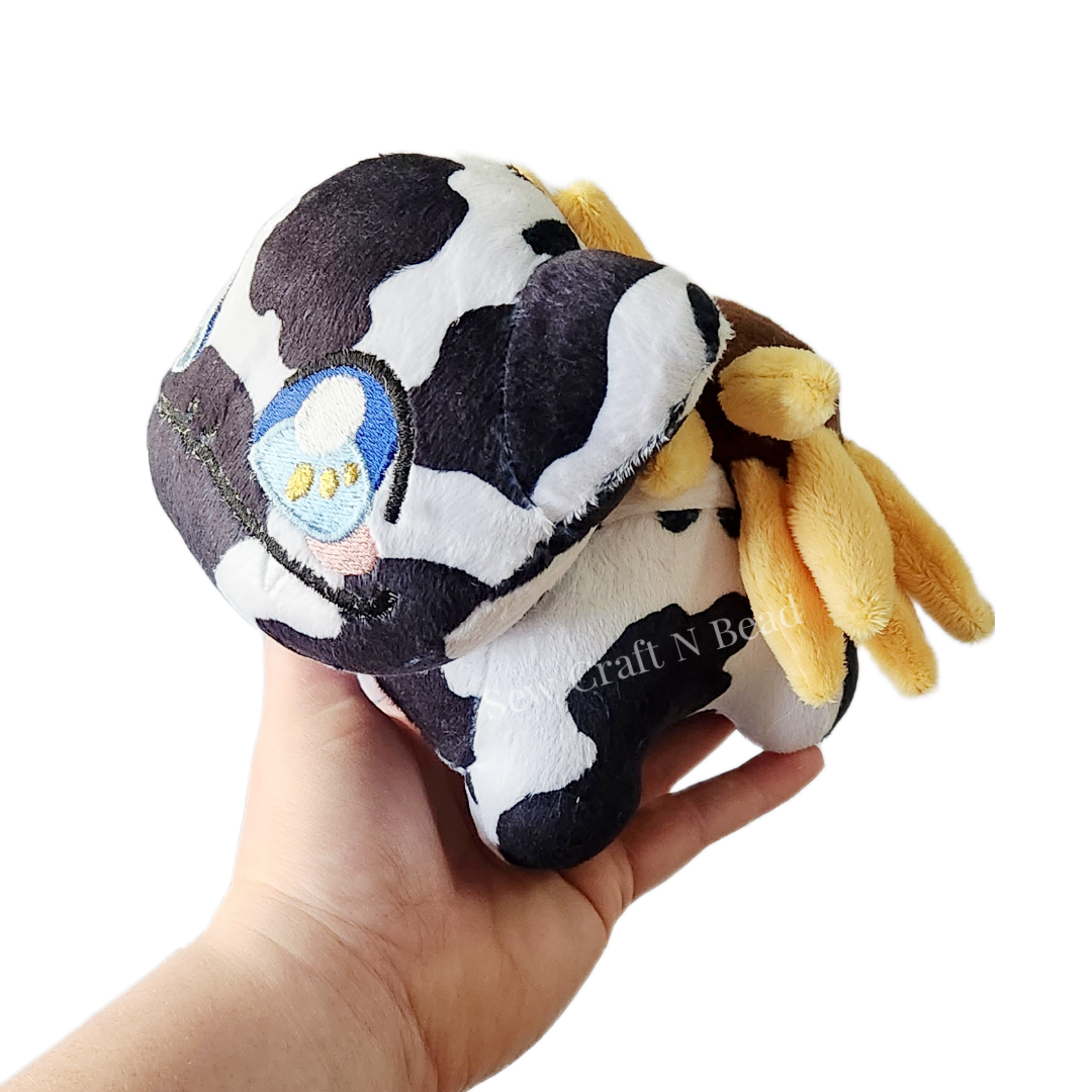 Cow Sunflower Plush (READY TO SHIP)