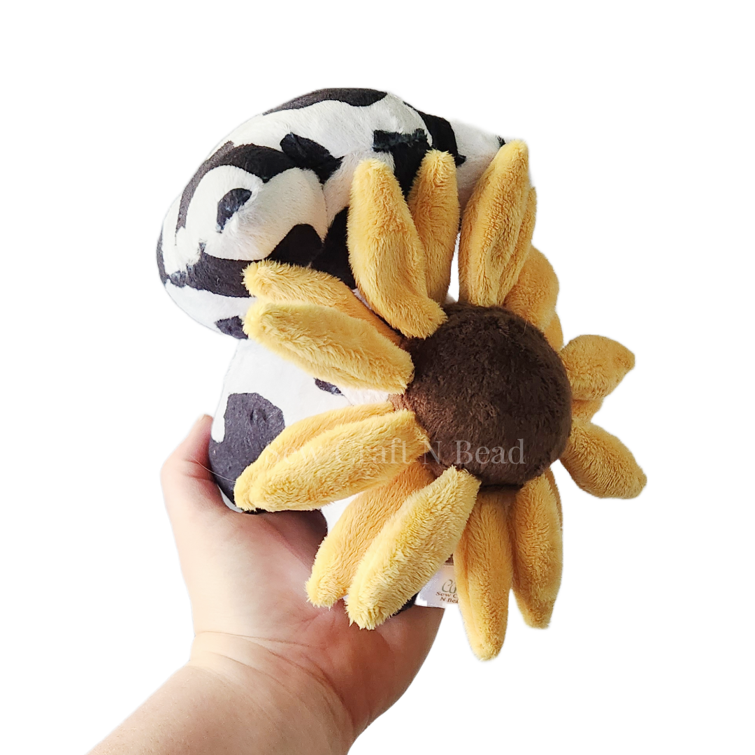 Cow Sunflower Plush (READY TO SHIP)