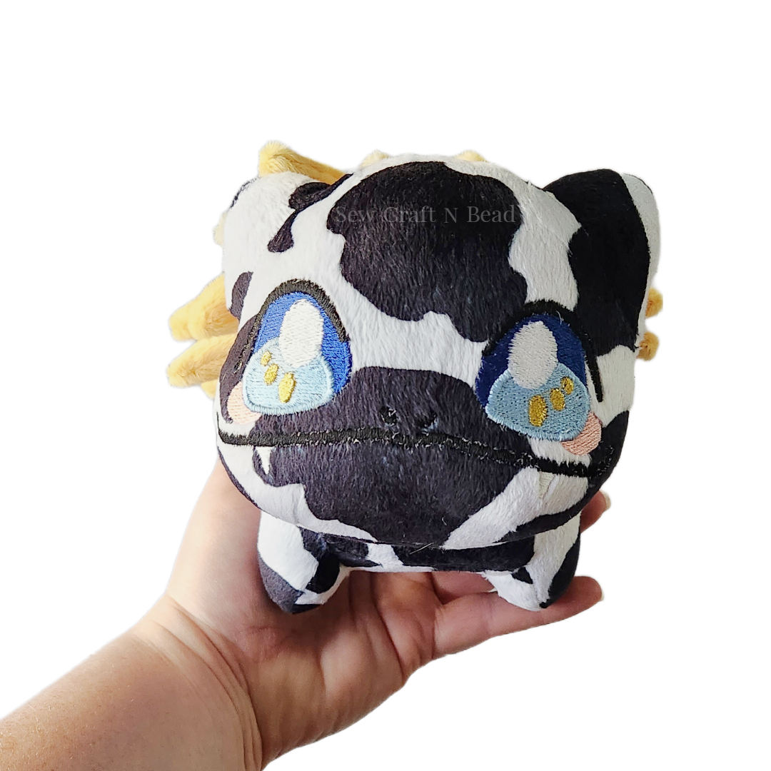 Cow Sunflower Plush (READY TO SHIP)