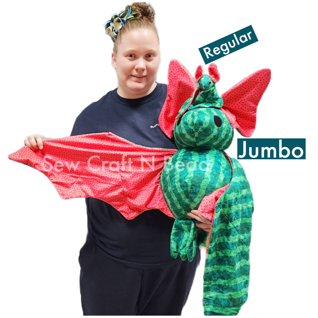 Pink Strawberry Bat Plush (READY TO SHIP)