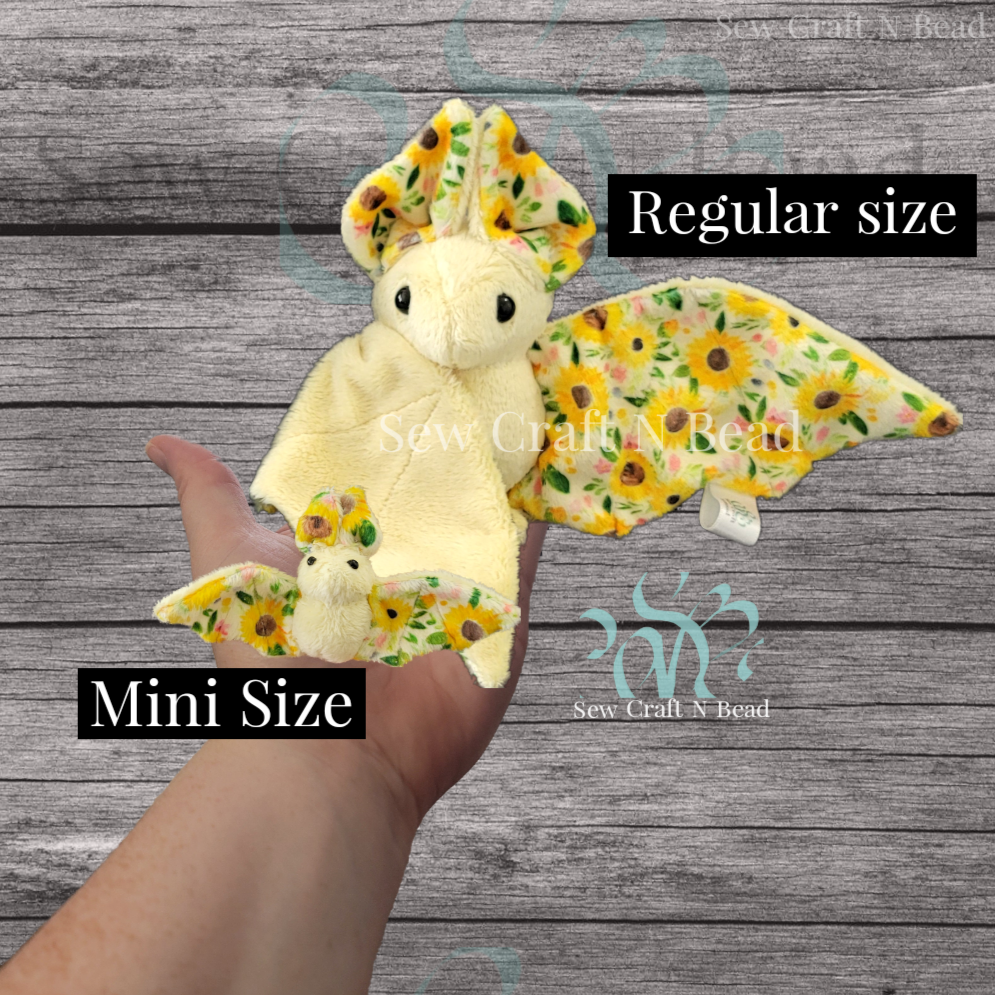 Sunflower Bat Plush (READY TO SHIP)