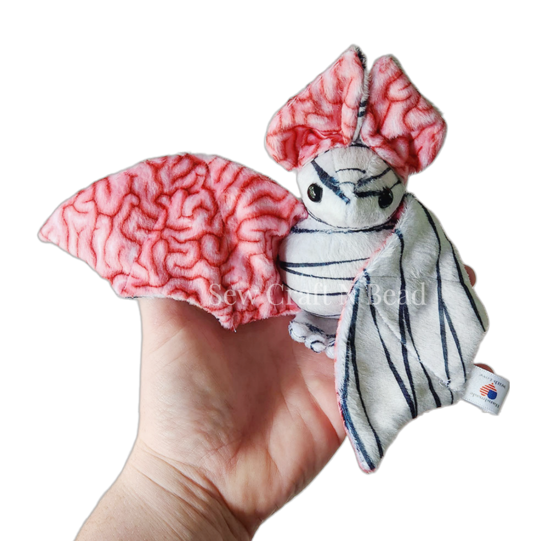 Mummy Bat Plush (MADE TO ORDER)