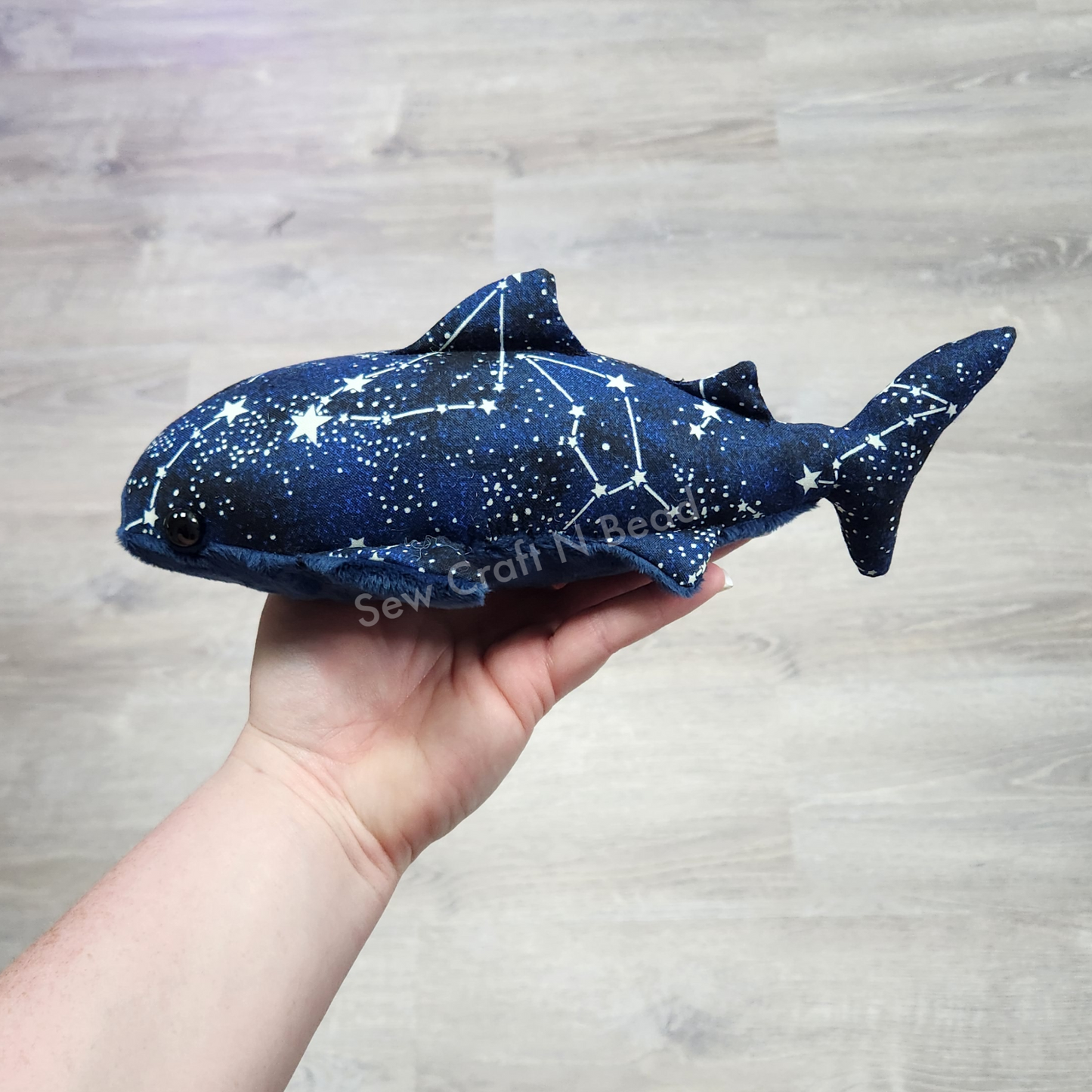 Glow in the Dark Constellation Stars Whale Shark Plush (READY TO SHIP)