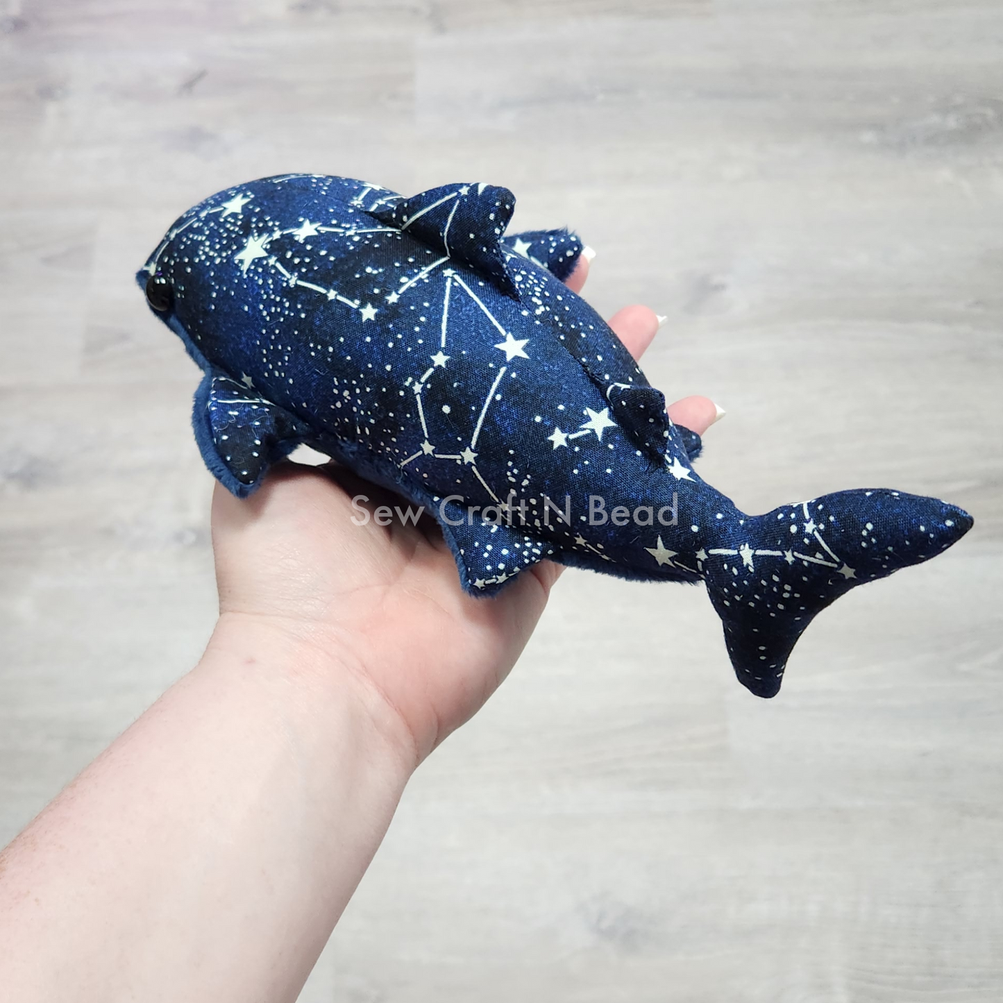 Glow in the Dark Constellation Stars Whale Shark Plush (READY TO SHIP)