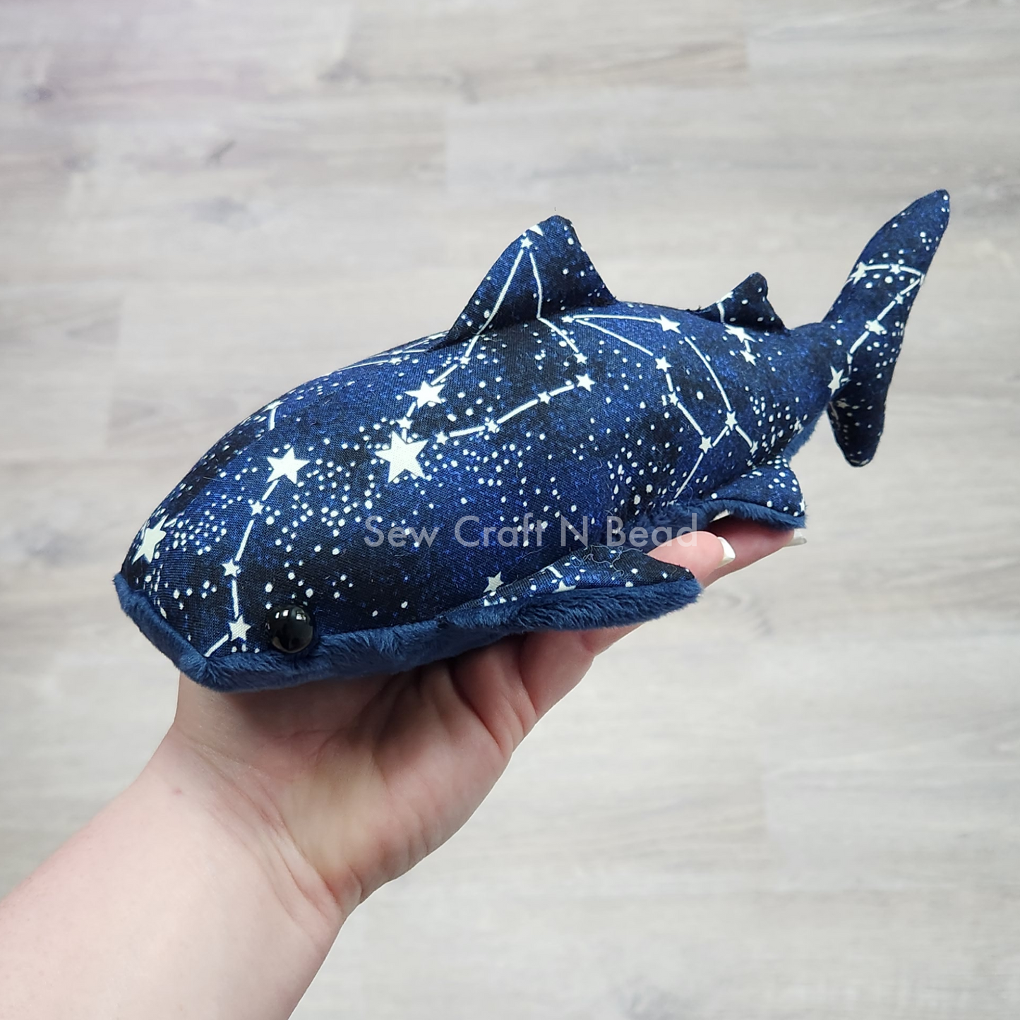 Glow in the Dark Constellation Stars Whale Shark Plush (READY TO SHIP)