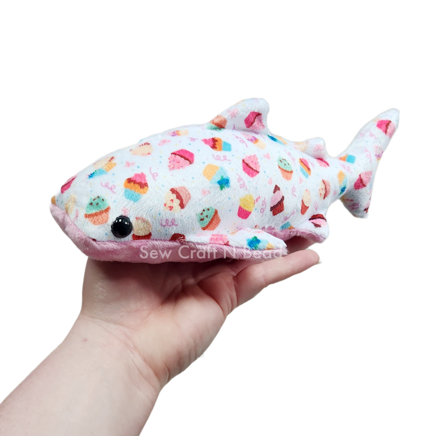 Cupcake Whale Shark Plush (READY TO SHIP)