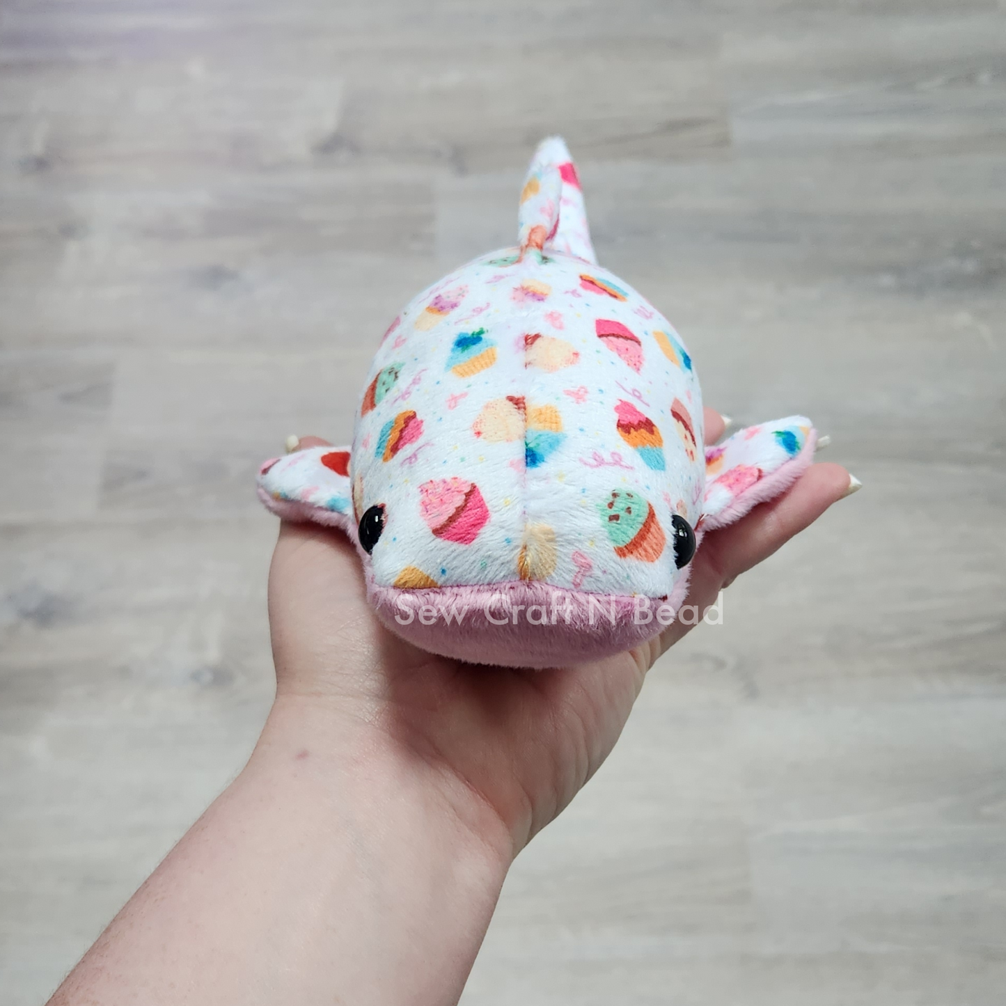 Cupcake Whale Shark Plush (READY TO SHIP)