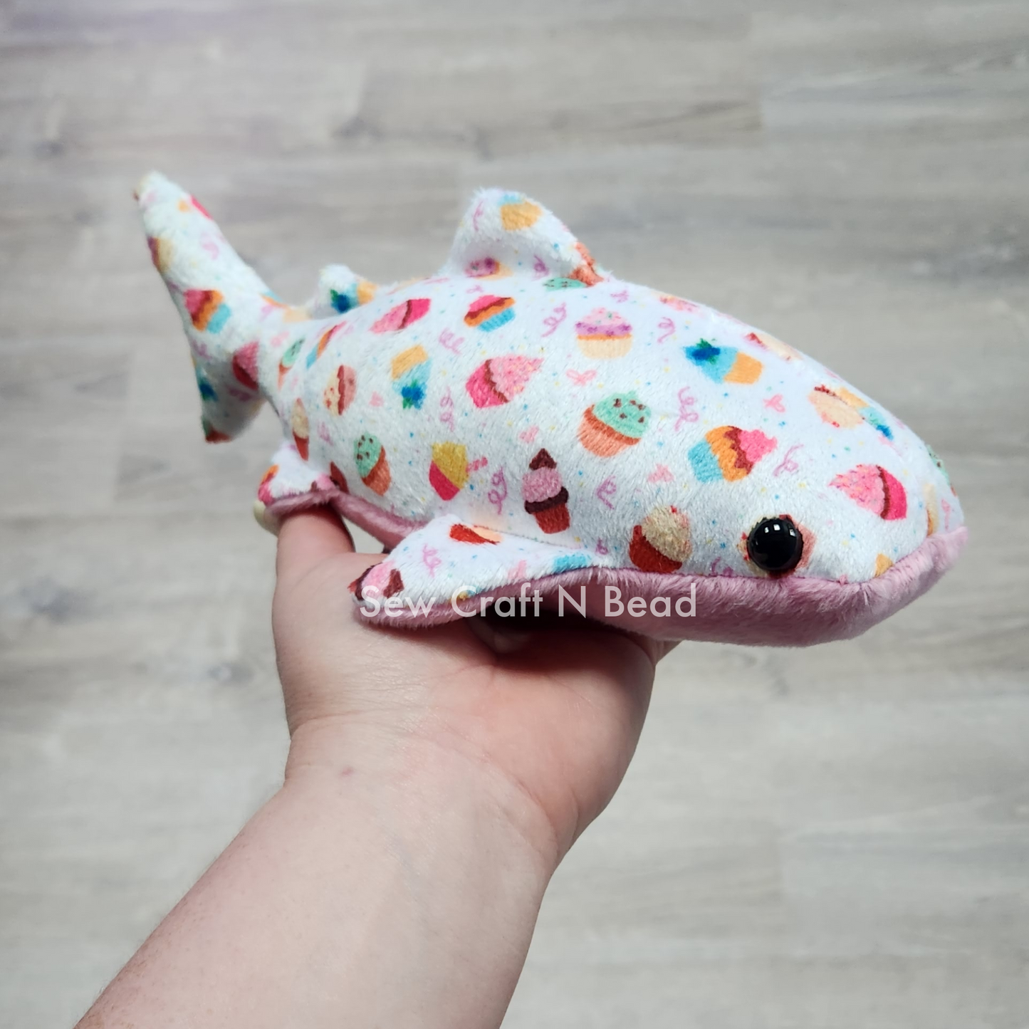 Cupcake Whale Shark Plush (READY TO SHIP)