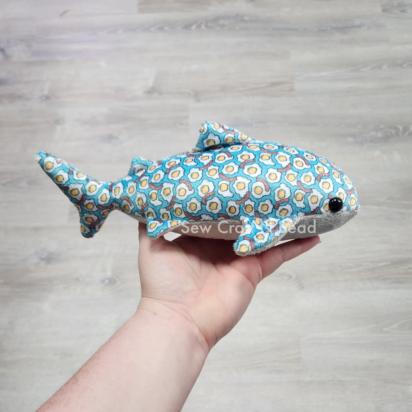 Bacon and Eggs Whale Shark Plush (READY TO SHIP)