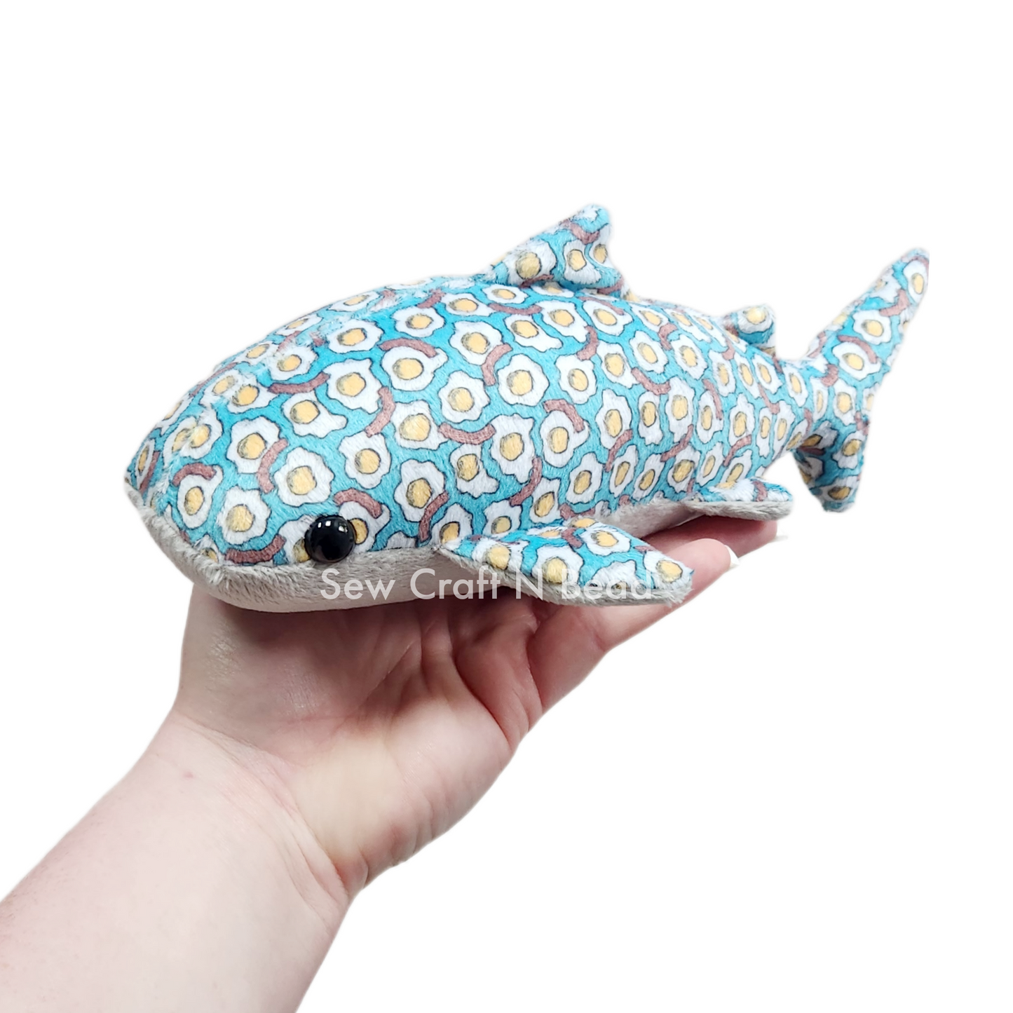 Bacon and Eggs Whale Shark Plush (READY TO SHIP)