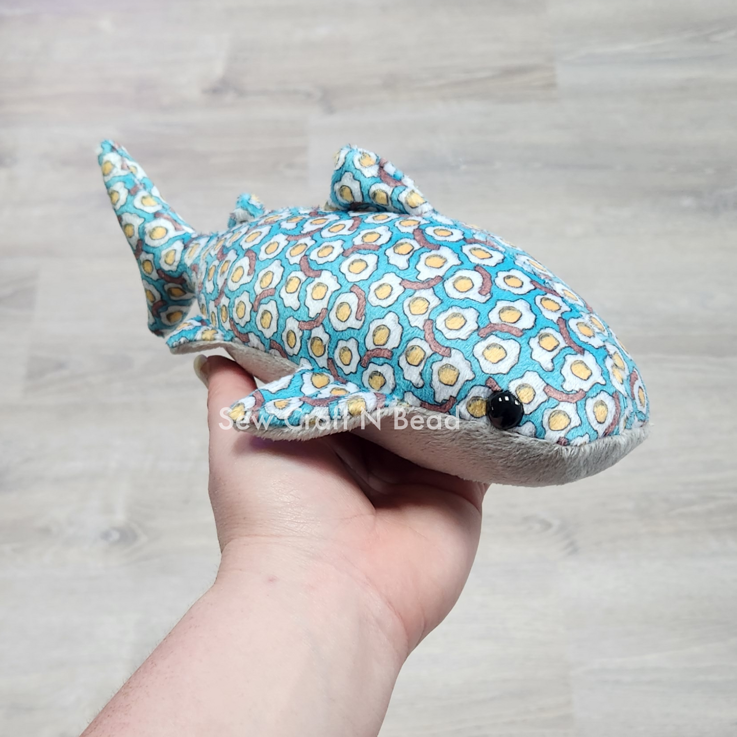 Bacon and Eggs Whale Shark Plush (READY TO SHIP)