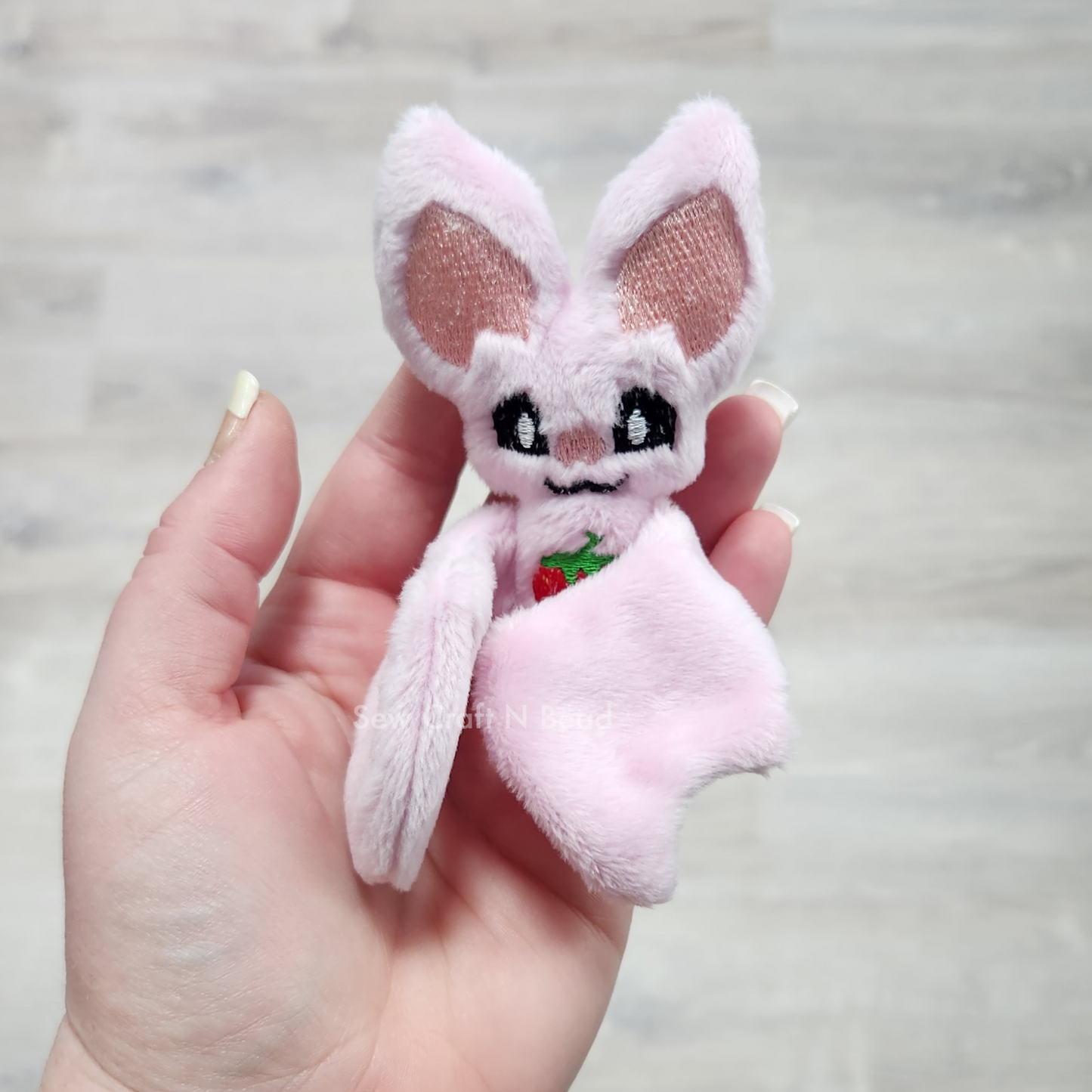 Strawberry Bat Plush (MADE TO ORDER)