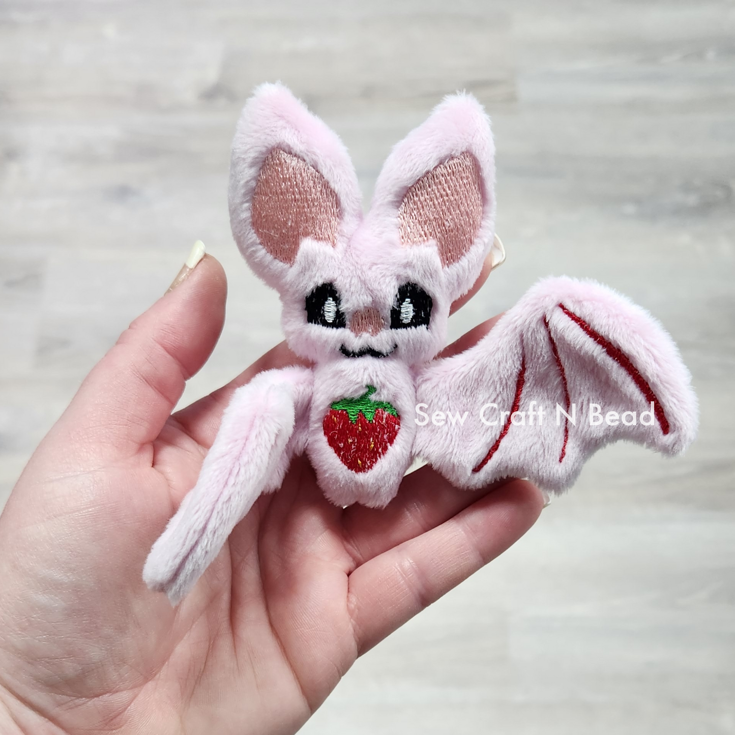 Strawberry Bat Plush (MADE TO ORDER)
