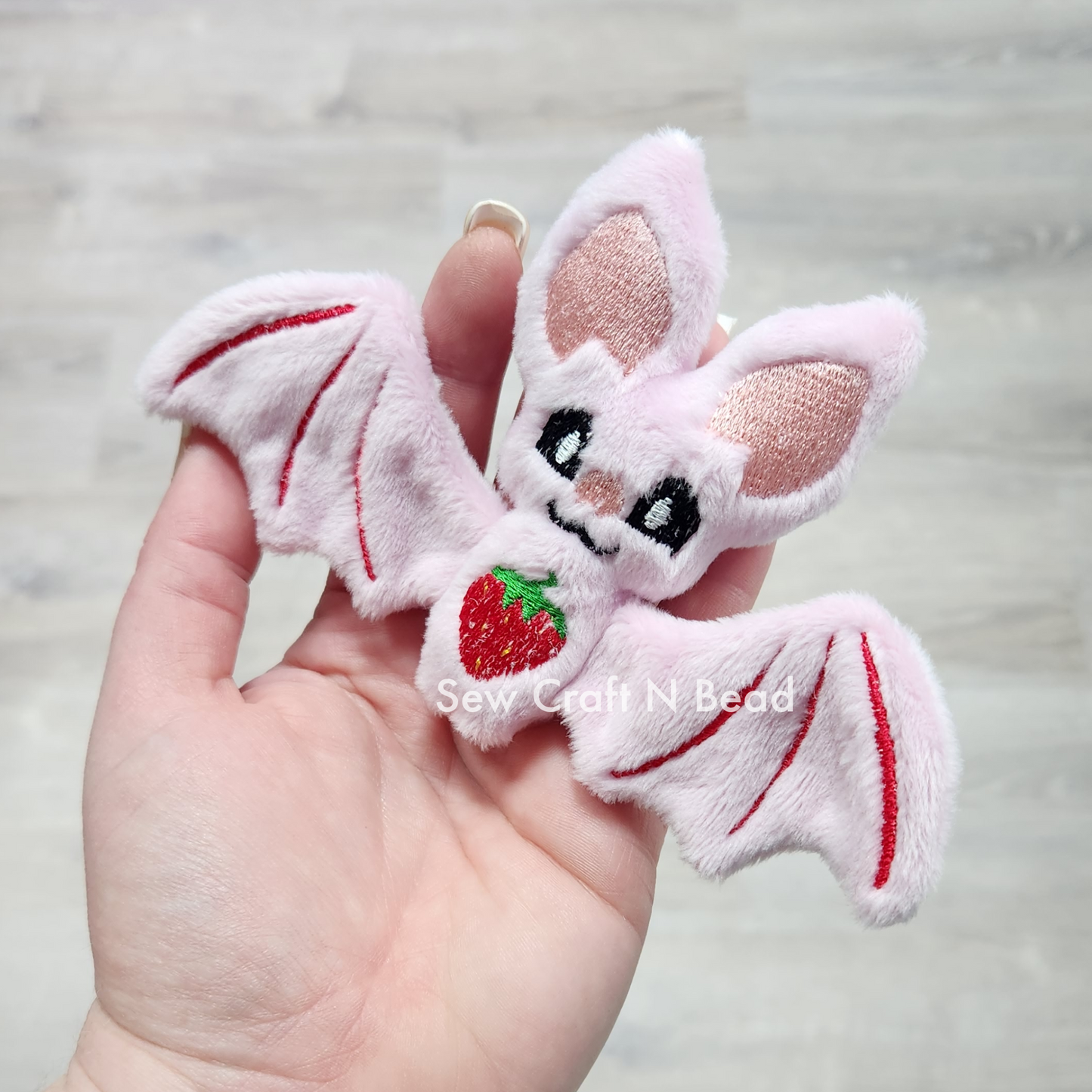 Strawberry Bat Plush (MADE TO ORDER)