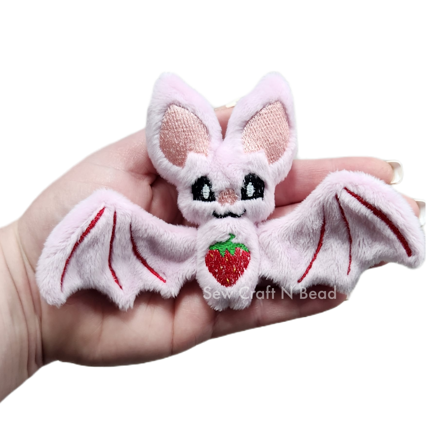 Strawberry Bat Plush (MADE TO ORDER)