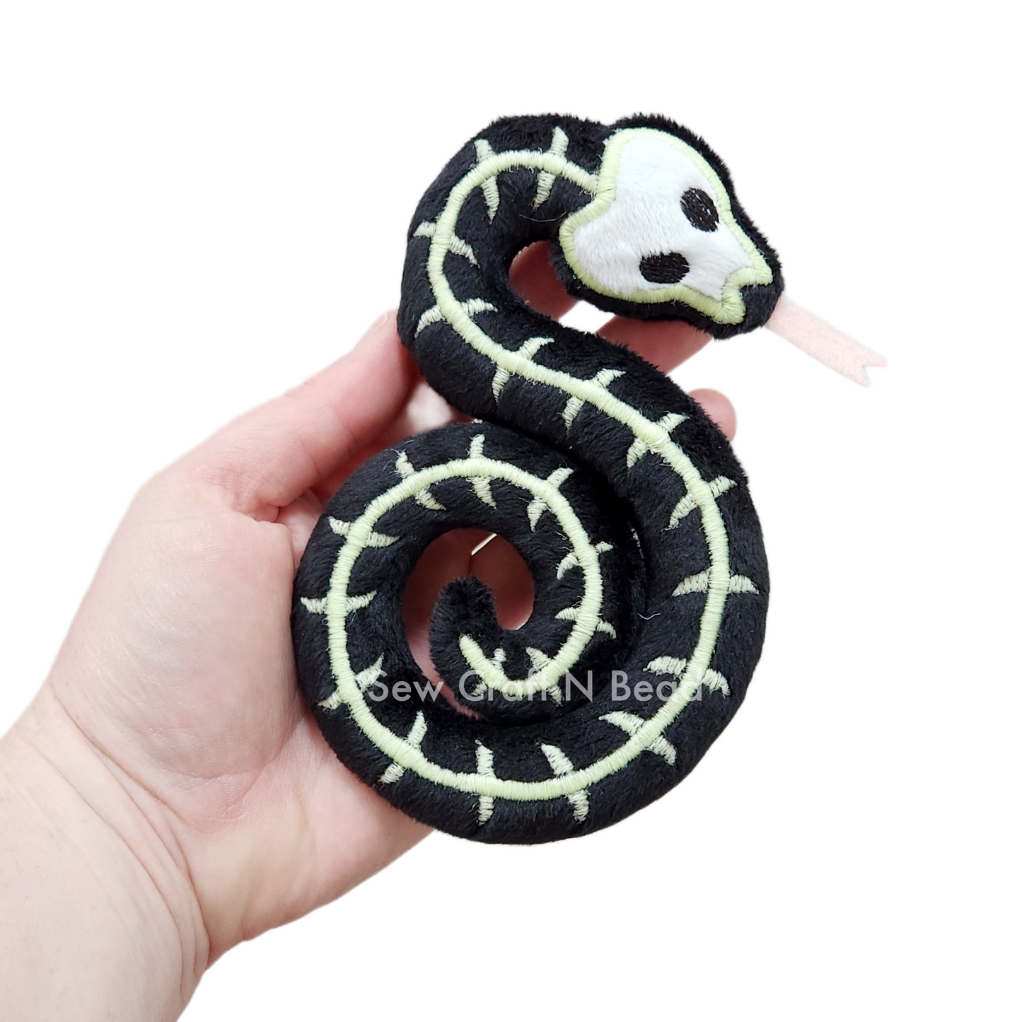 Skeleton Glow in The Dark Snake Plush (MADE TO ORDER)