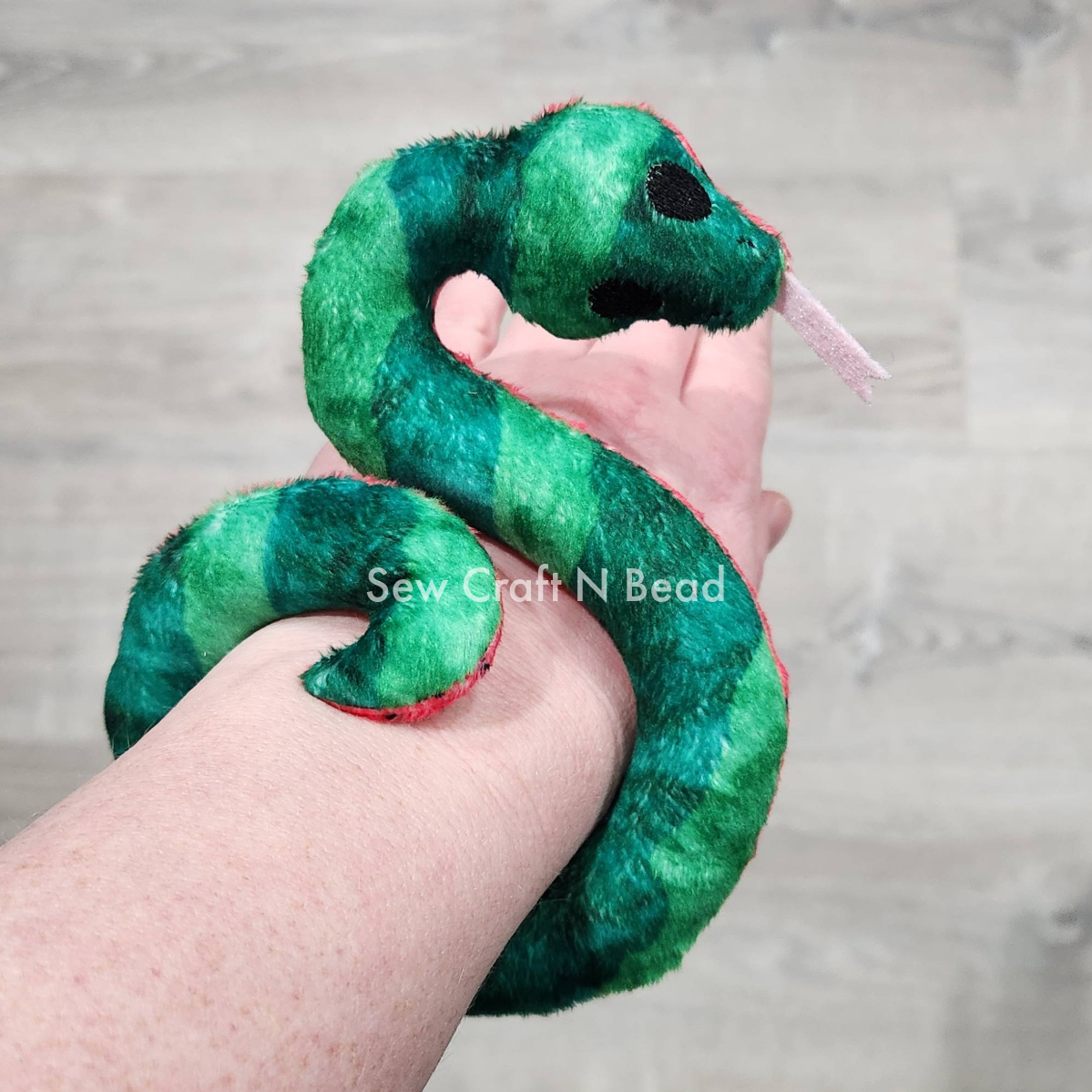 Watermelon Snake Plush (READY TO SHIP)