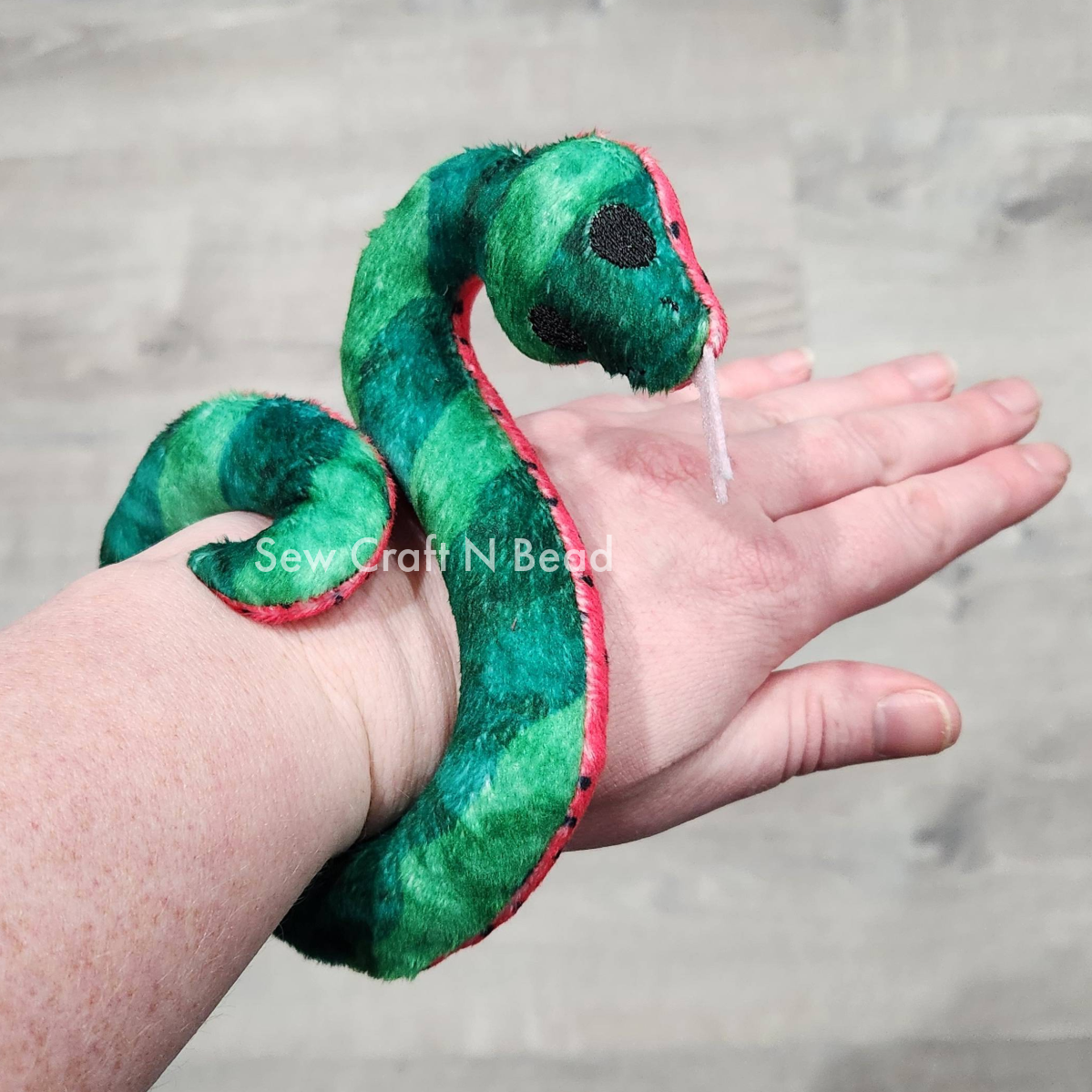 Watermelon Snake Plush (READY TO SHIP)