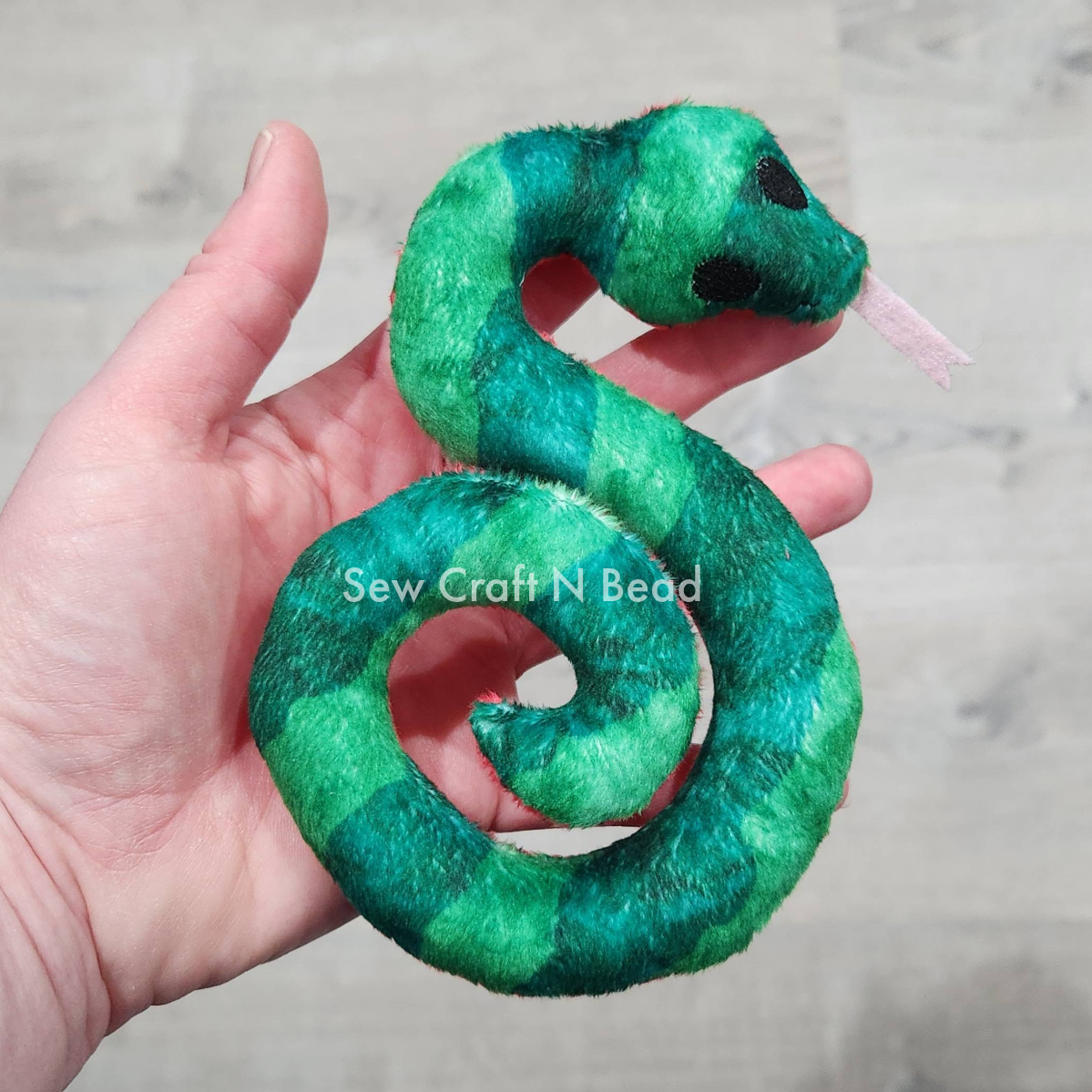 Watermelon Snake Plush (READY TO SHIP)