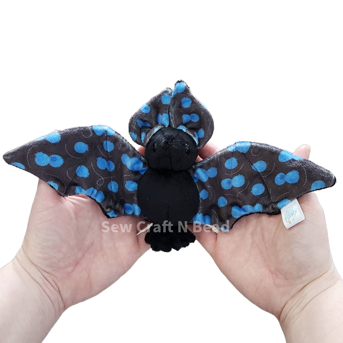 Black Blueberry Bat Plush (READY TO SHIP)