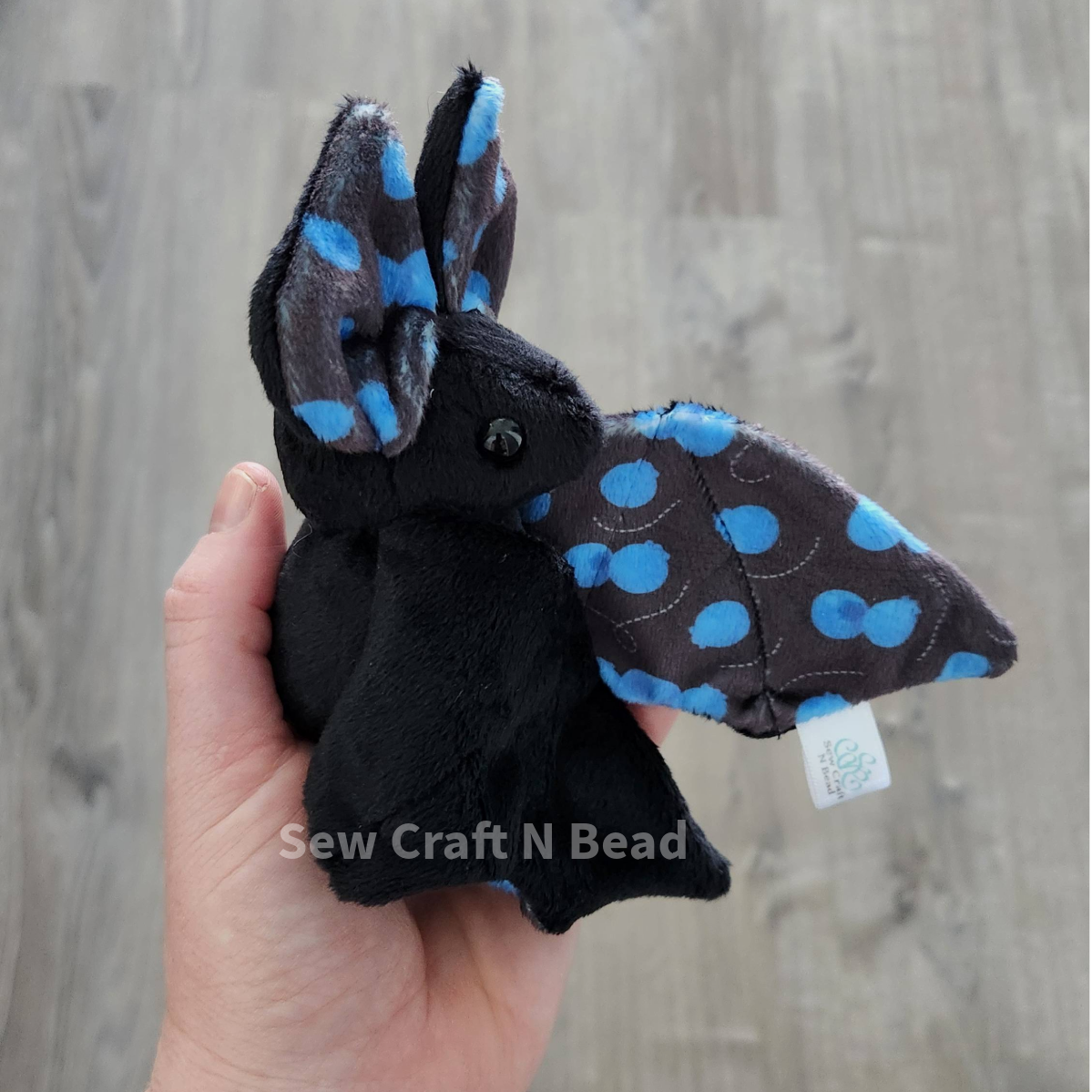 Black Blueberry Bat Plush (READY TO SHIP)