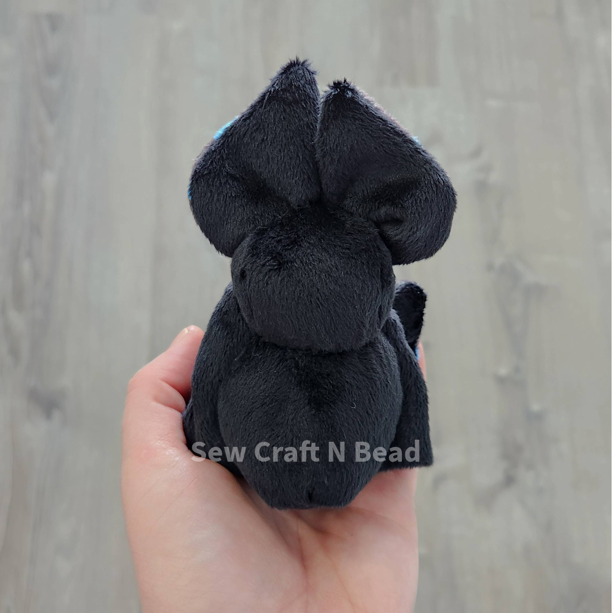 Black Blueberry Bat Plush (READY TO SHIP)