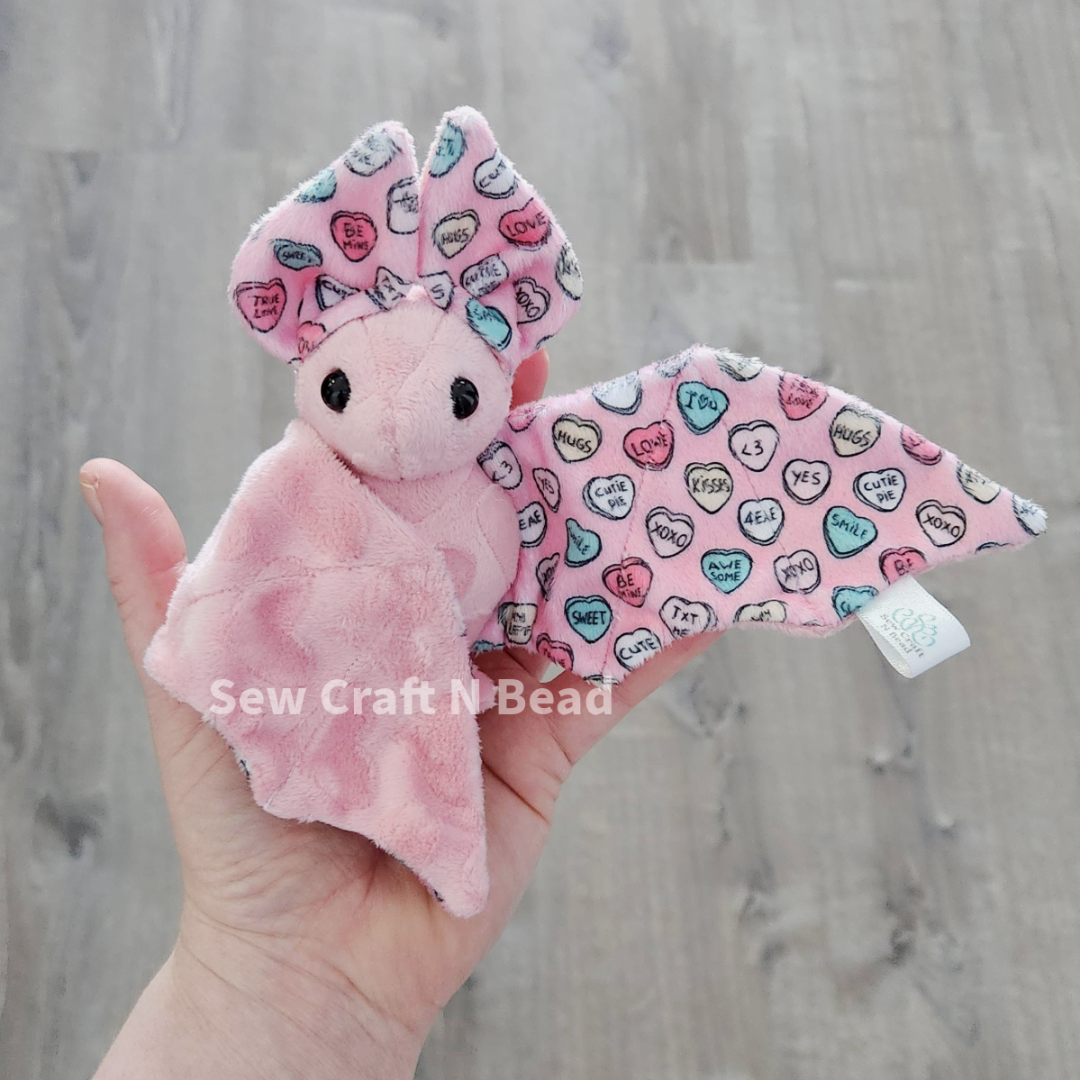 Candy Heart Bat Plush (READY TO SHIP)