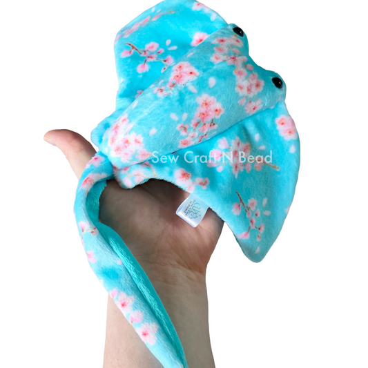 Teal Cherry Blossom Stingray (READY TO SHIP)