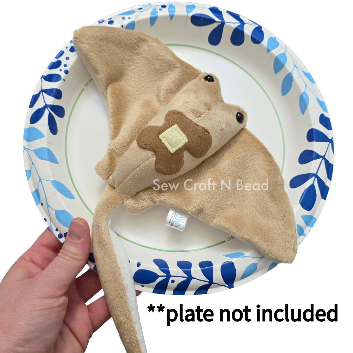 Sea Pancake Stingray Plush (READY TO SHIP)