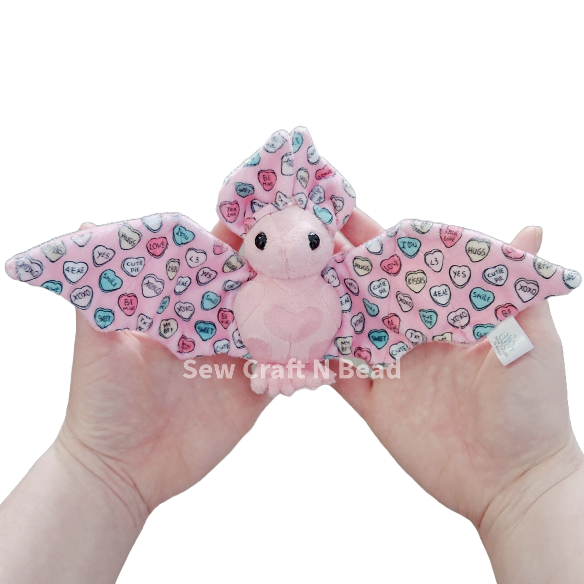 Candy Heart Bat Plush (READY TO SHIP)