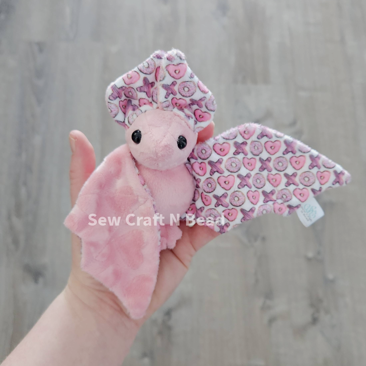 Hugs and Kisses Bat Plush (READY TO SHIP)