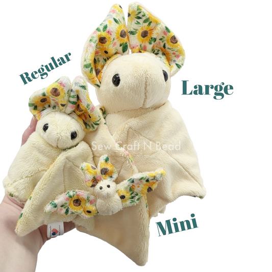 Sunflower Bat Plush (READY TO SHIP)