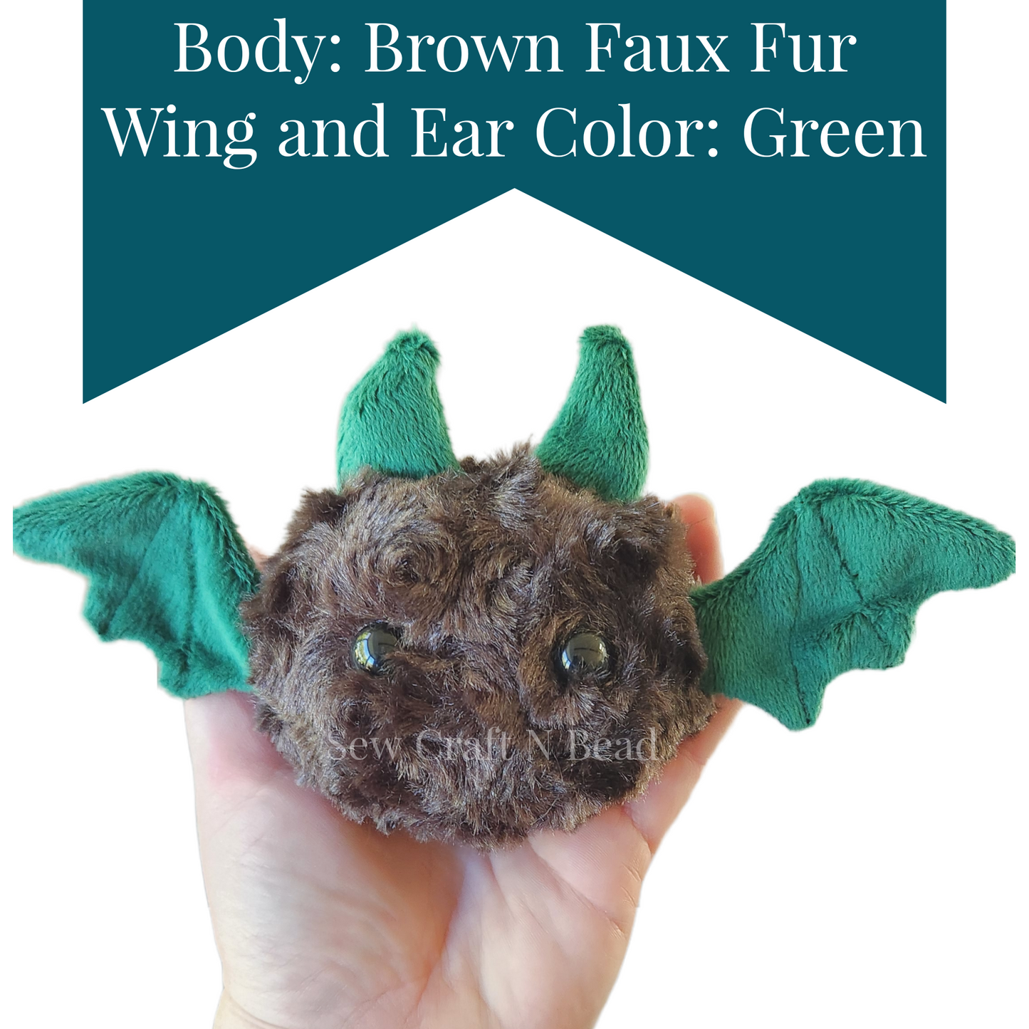 Soft Fluffy Bat Plush (MADE TO ORDER)
